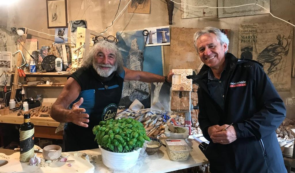 Viaggio in Liguria con Mauro Corona e i campioni dello sci...al pesto