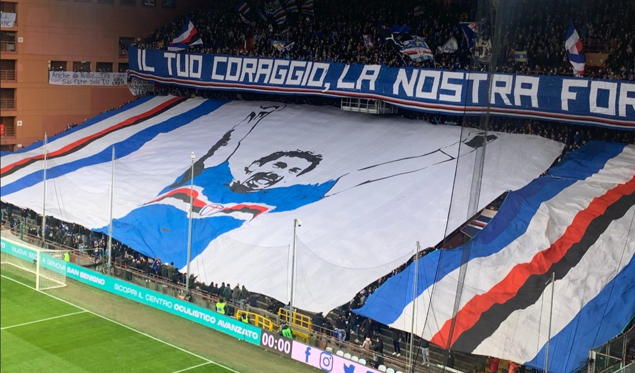 Sampdoria-Udinese in campo nel giorno del ricordo di Vialli