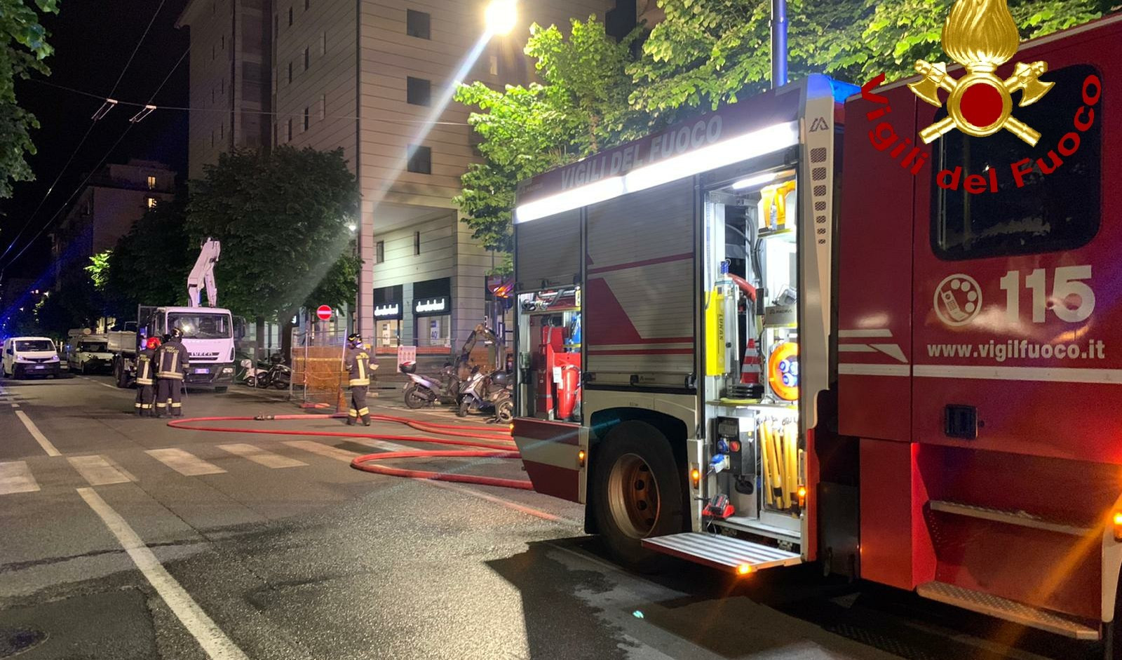 Incendio a Carcare, tre famiglie evacuate nella notte