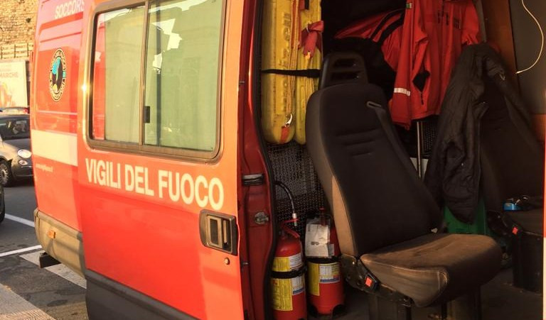Un furgone dei Vigili del Fuoco, foto d'archivio