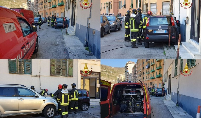 Genova, macchina colpisce tubo: evacuato palazzo per fuga gas