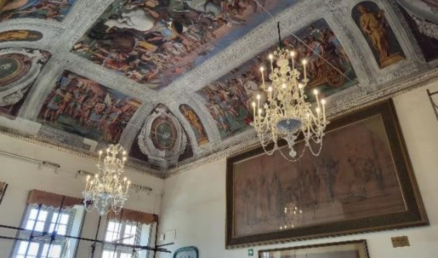 Genova, restaurata la sala Barabino di villa Centurione