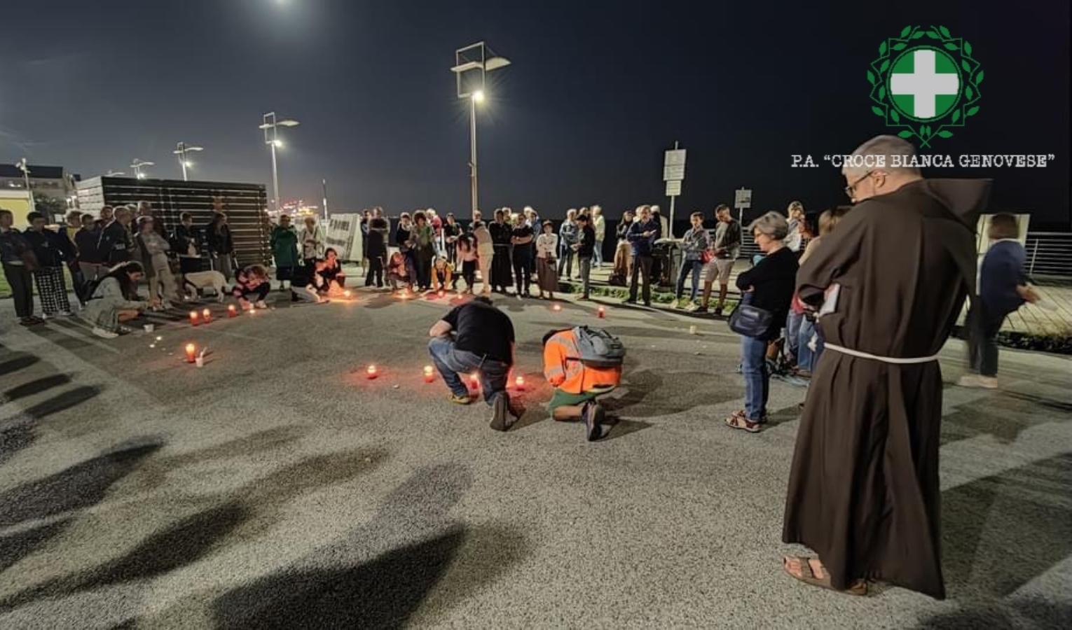 Migranti tendopoli di Voltri, momento di preghiera per Sofiane