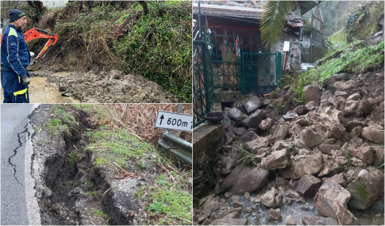 Frane in Liguria: a Davagna strada riaperta, a Luni famiglia evacuata