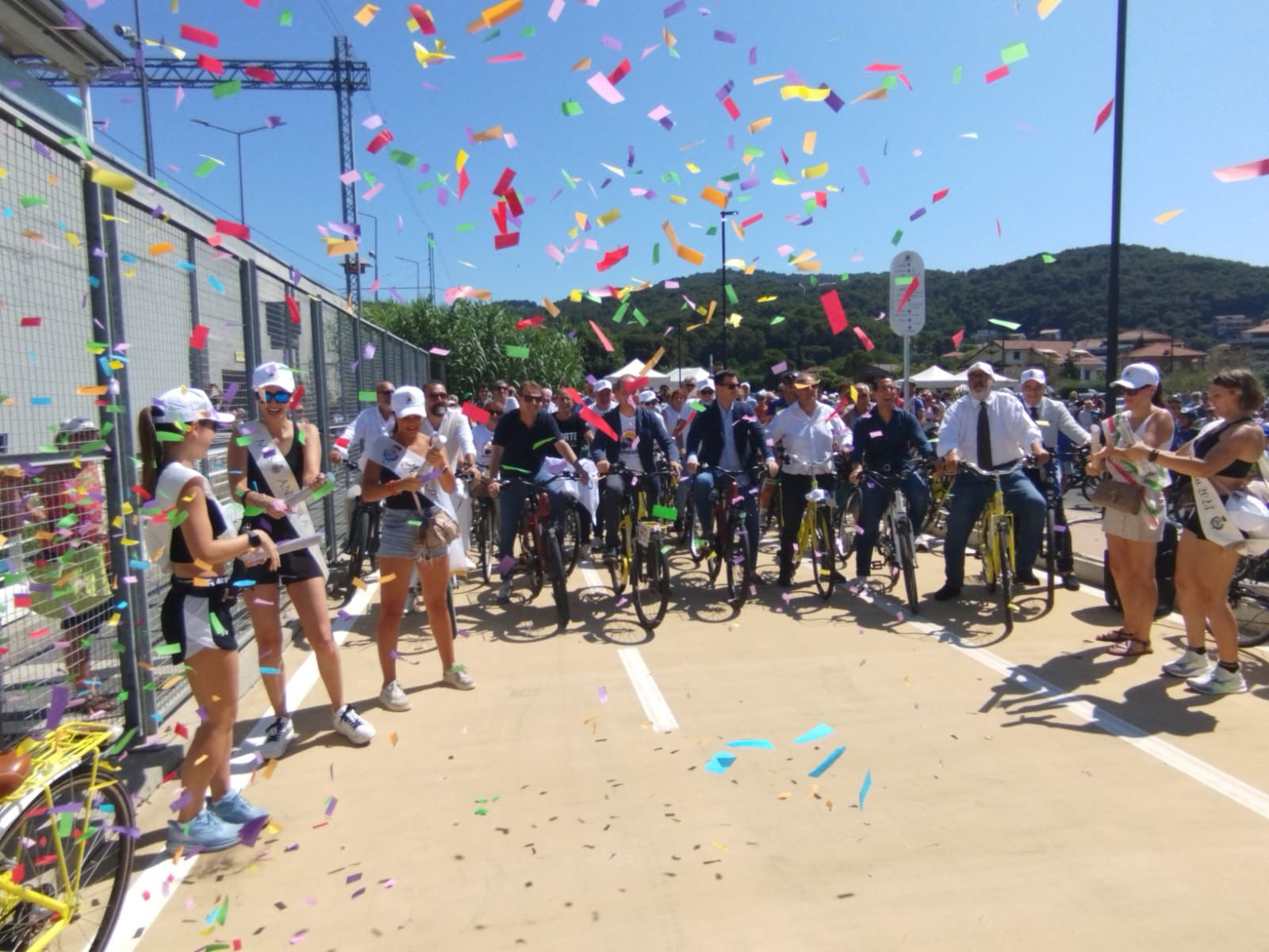 Inaugurato ad Andora un nuovo tratto della Ciclopedonale Riviera