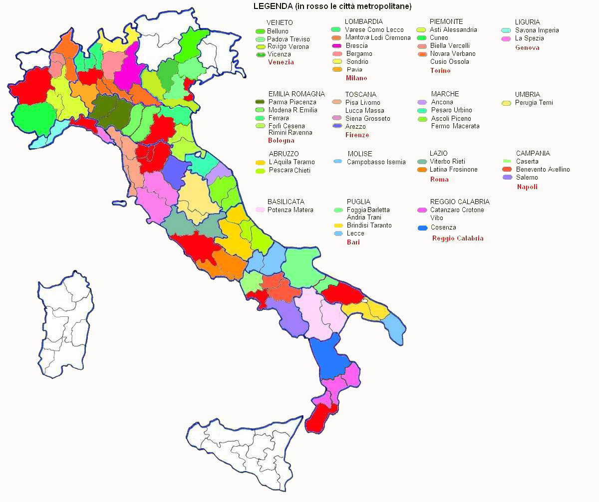 Il messaggio delle Province italiane. 
