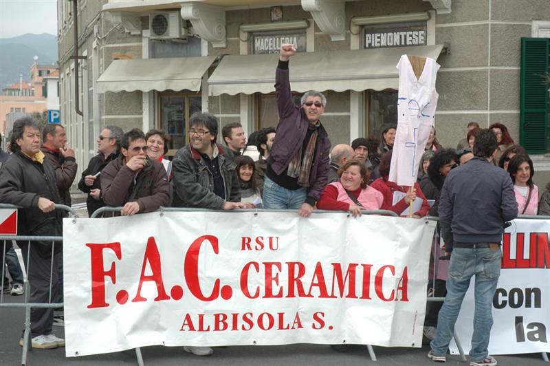 Fac Albisola, finita la cassa integrazione: 130 licenziamenti