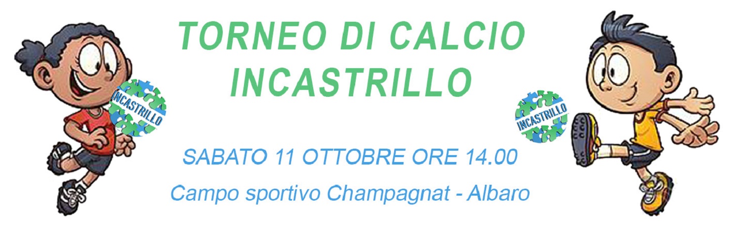 Sabato pomeriggio il torneo di calcio per bambini dell'