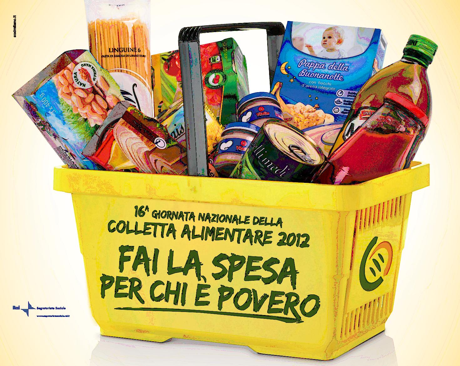 Colletta alimentare, sabato 29 novembre la raccolta nei supermercati