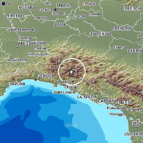 Nuova scossa di terremoto in Val Trebbia
