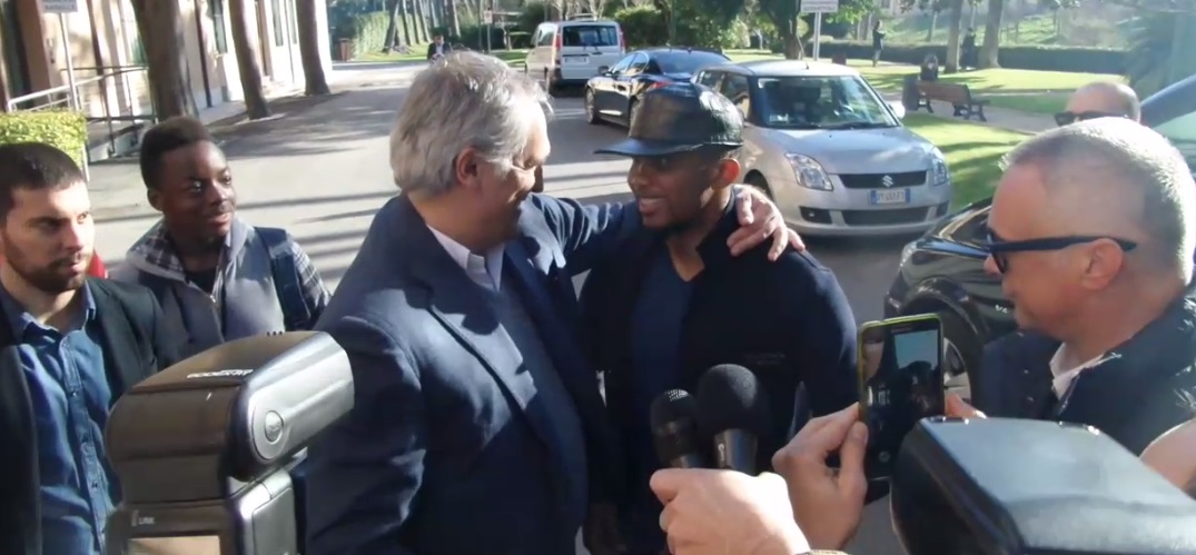 Visite mediche per Eto'o a Roma, domani in tribuna al Ferraris 