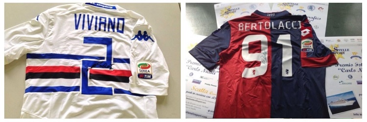 E’ la settimana del derby anche per l’Asta Benefica di Stelle nello Sport: Bertolacci e Perin “sfidano” Soriano e Viviano