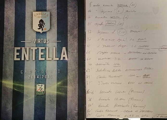 Entella, dopo le accuse del Frosinone replica il team manager: 