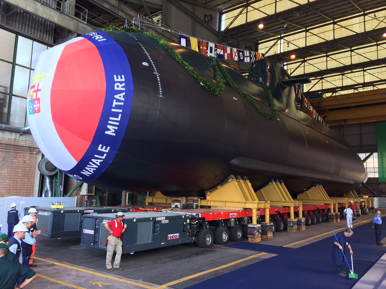 Fincantieri vara il sommergibile Romei