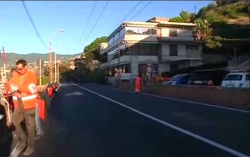 Incidente mortale a Sanremo, operai al lavoro per mettere in sicurezza corso Mazzini