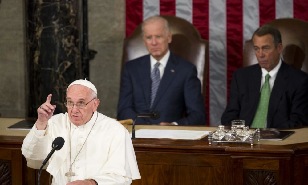 Il Papa per la prima volta al Congresso americano: 