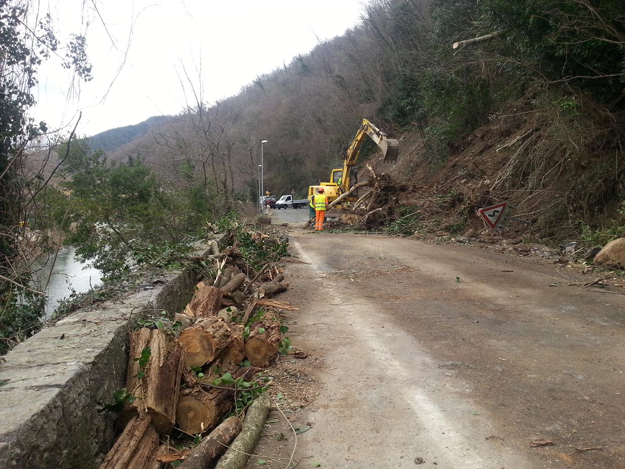 Riaperta la provinciale 586 a Carasco