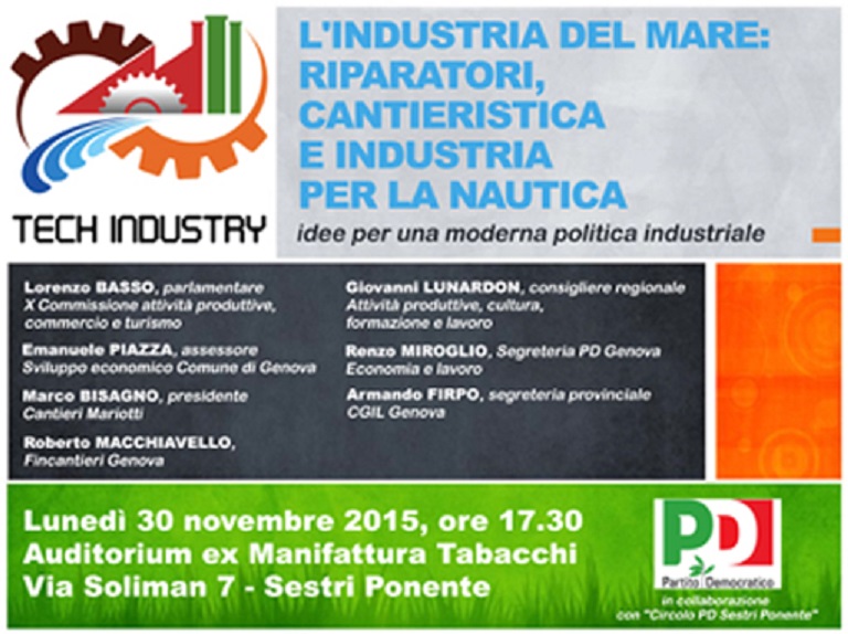 Nuovo appuntamento con 'Tech Industry' , in primo piano l'industria del mare