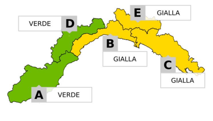Maltempo, allerta gialla per temporali dalle 9 alle 24 di domani