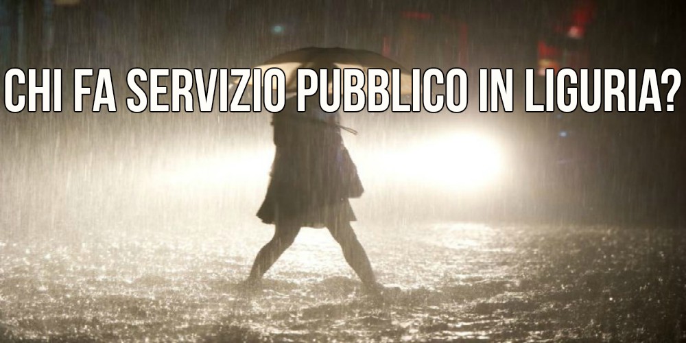 20 ore in diretta su 31 di allerta arancione: chi fa il vero servizio pubblico in Liguria?