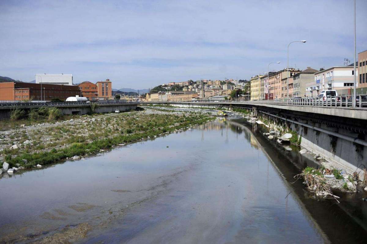 Una donna si getta nel torrente Polcevera, è grave