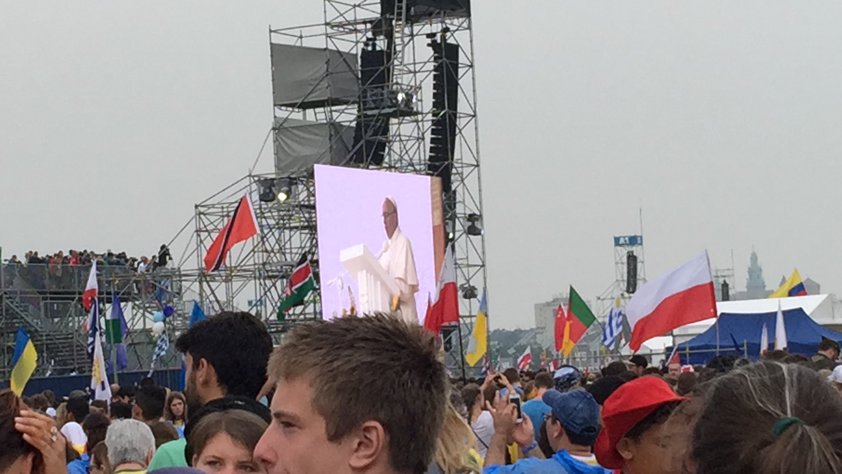 Gmg, il Papa con i giovani a Cracovia: 