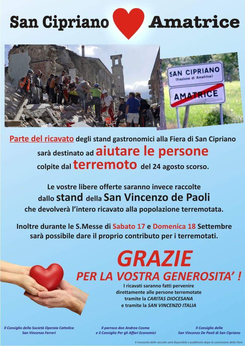A San Cipriano la festa del bestiame con il pensiero ai terremotati