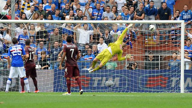La Sampdoria va in gol col Torino da quindici partite consecutive 