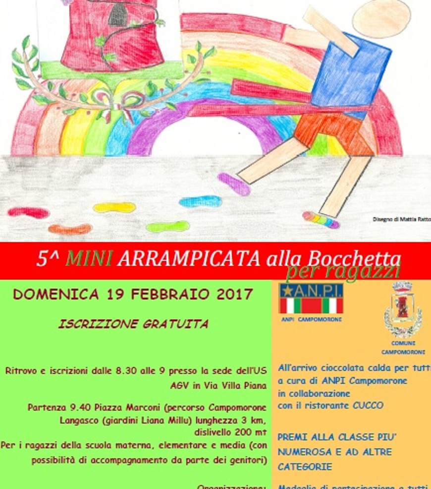 Domenica a Campomorone la 5° Mini Arrampicata alla Bocchetta per ragazzi 