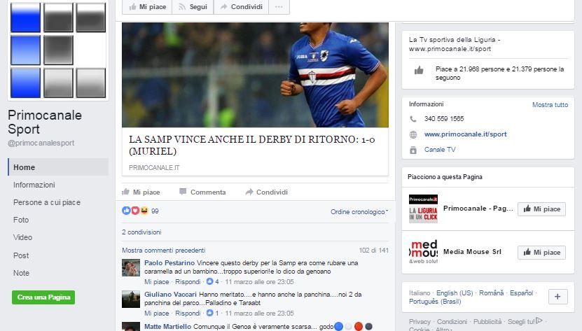 Genoa-Sampdoria, il derby sui social: sfottò e mugugni, centinaia di commenti