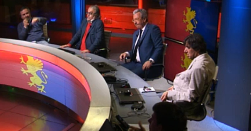 Gradinata Nord in diretta dal Genoa Club Rapallo e collegamenti da Varazze 