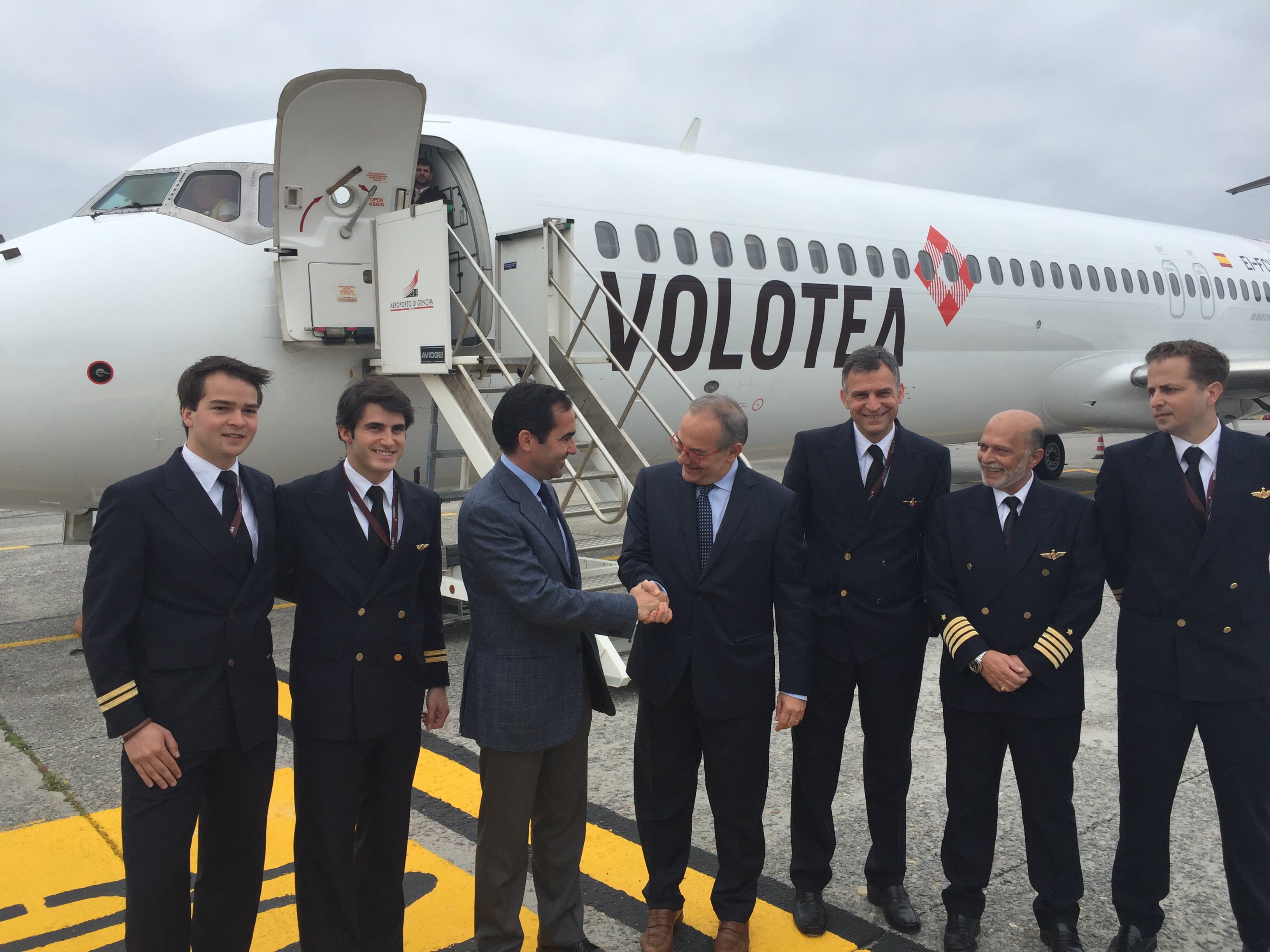 Volotea inaugura la base di Genova: 
