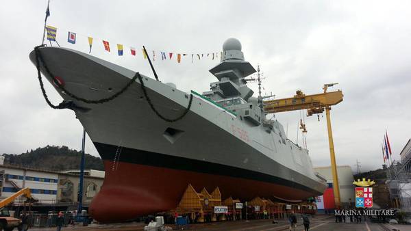 Fincantieri, consegnata a Muggiano la fregata multiruolo 'Rizzo'