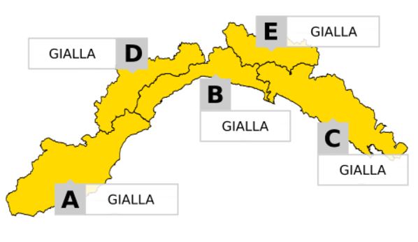 Meteo, temporali forti in arrivo: mercoledì allerta gialla sulla Liguria