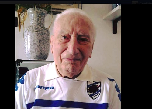 Sampdoria: morto 'nonno Pietro', tifoso blucerchiato di 108 anni