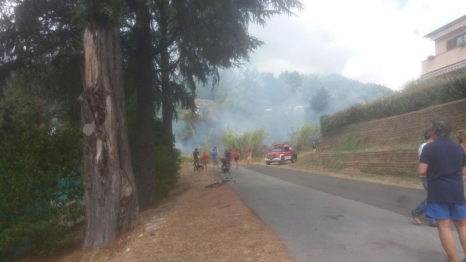 La Spezia, incendio a San Venerio: evacuato l'asilo di Capenardo