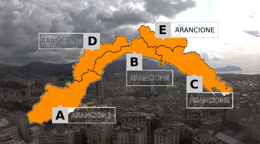 Allerta meteo arancione sulla Liguria, Primocanale in diretta dalle 12.30