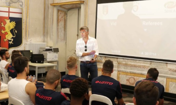 Il Genoa a scuola di Var con l'ex arbitro Rosetti, responsabile del progetto 