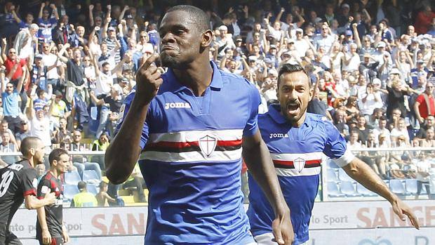 Sampdoria, Zapata festeggia: 