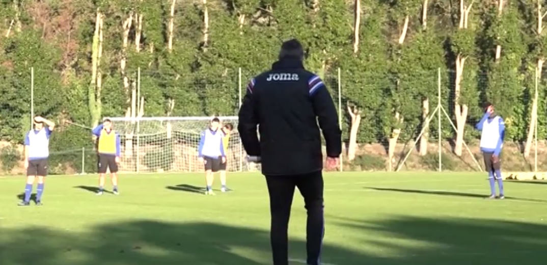 Sampdoria, subito in campo la squadra in vista della Coppa Italia a Firenze