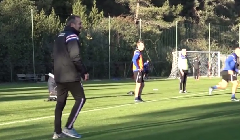 Sampdoria, Giampaolo sorride: primo test in gruppo per Barreto, Strinic e Quagliarella 