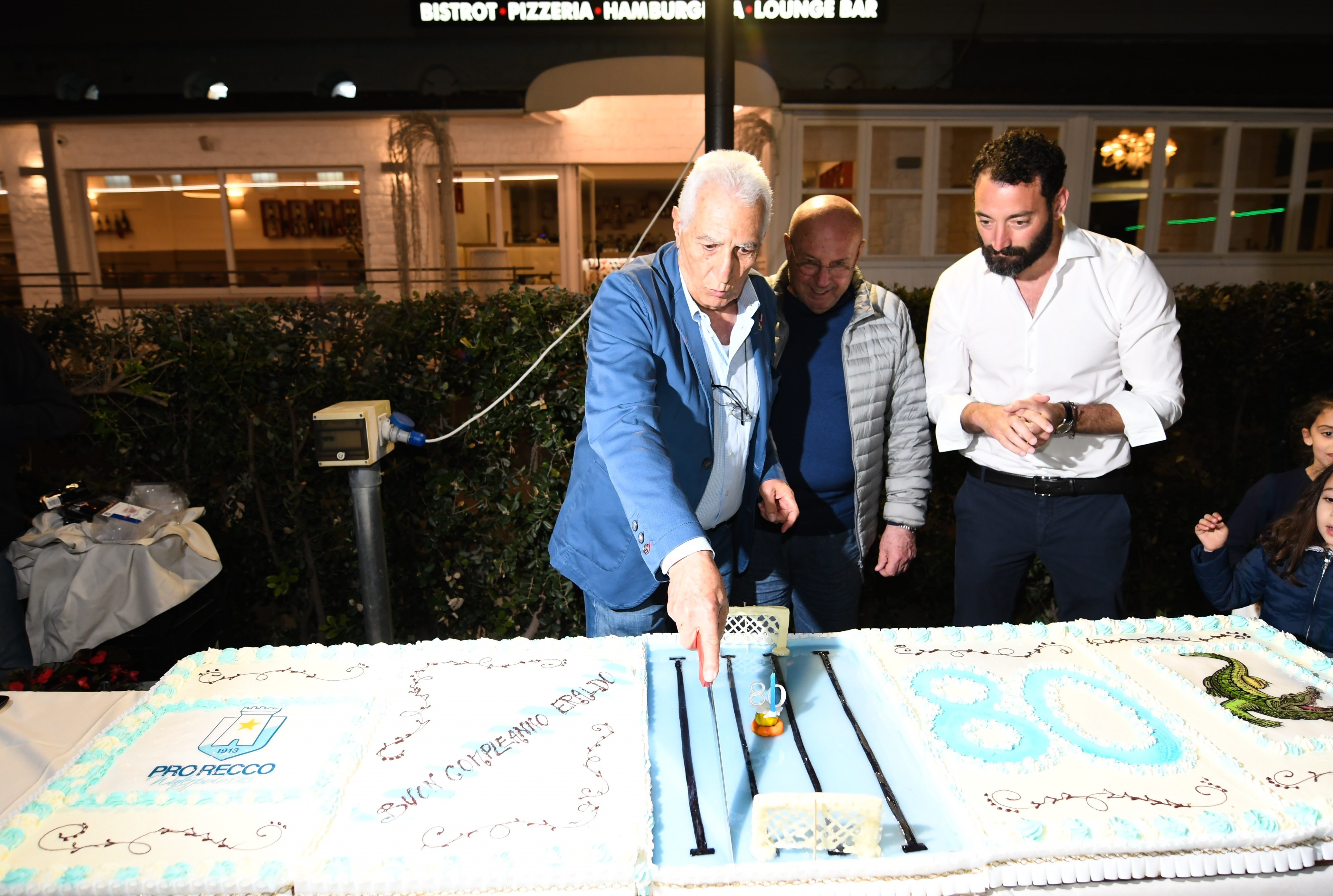 Il 'Caimano' festeggia gli 80 anni: Recco celebra il suo Eraldo Pizzo