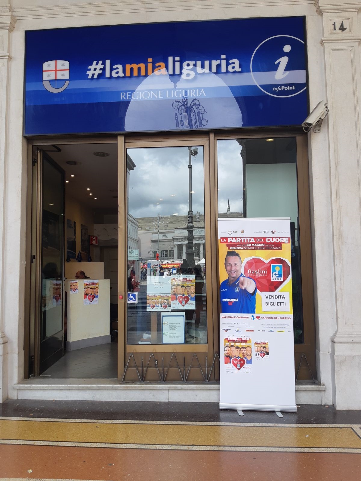 Partita del Cuore, i biglietti disponibili anche all'Infopoint della Regione a De Ferrari 