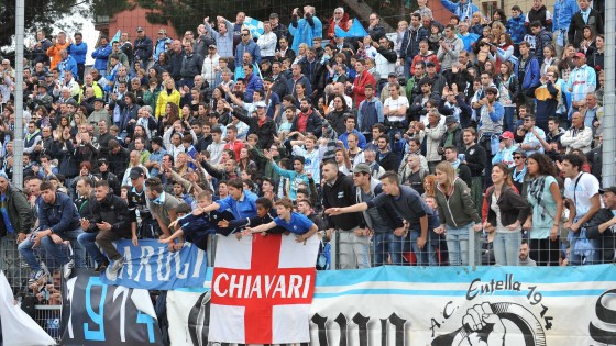 Entella, tutto esaurito al Comunale per l'andata dei playout con l'Ascoli