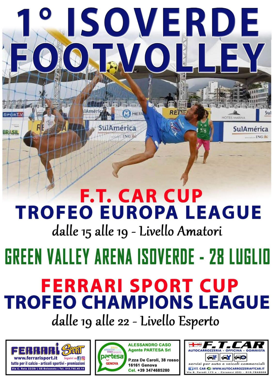 Sabato a Isoverde ritmi carioca: primo torneo di footvolley per amatori ed esperti