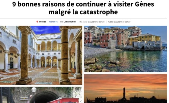 Crollo Ponte Morandi, appello di Nice Matin ai francesi: 