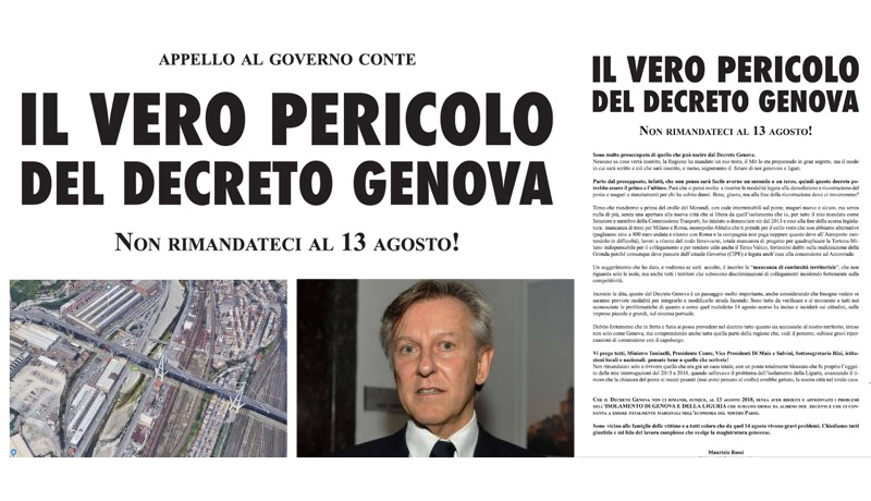 APPELLO AL GOVERNO CONTE: non rimandateci al 13 agosto!