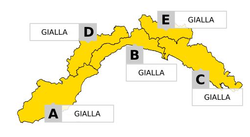 Torna il maltempo in Liguria, domani allerta gialla su tutta la regione