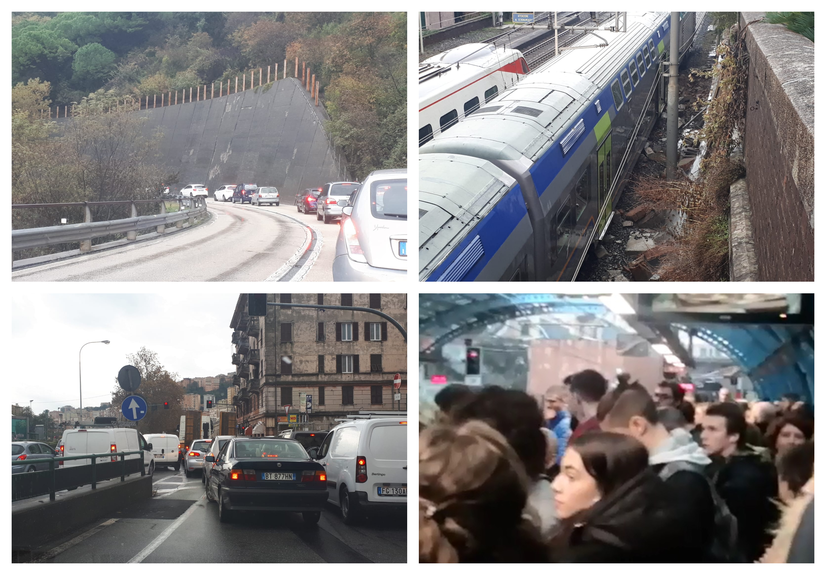 Autostrade e treni, mattinata da dimenticare attorno a Genova