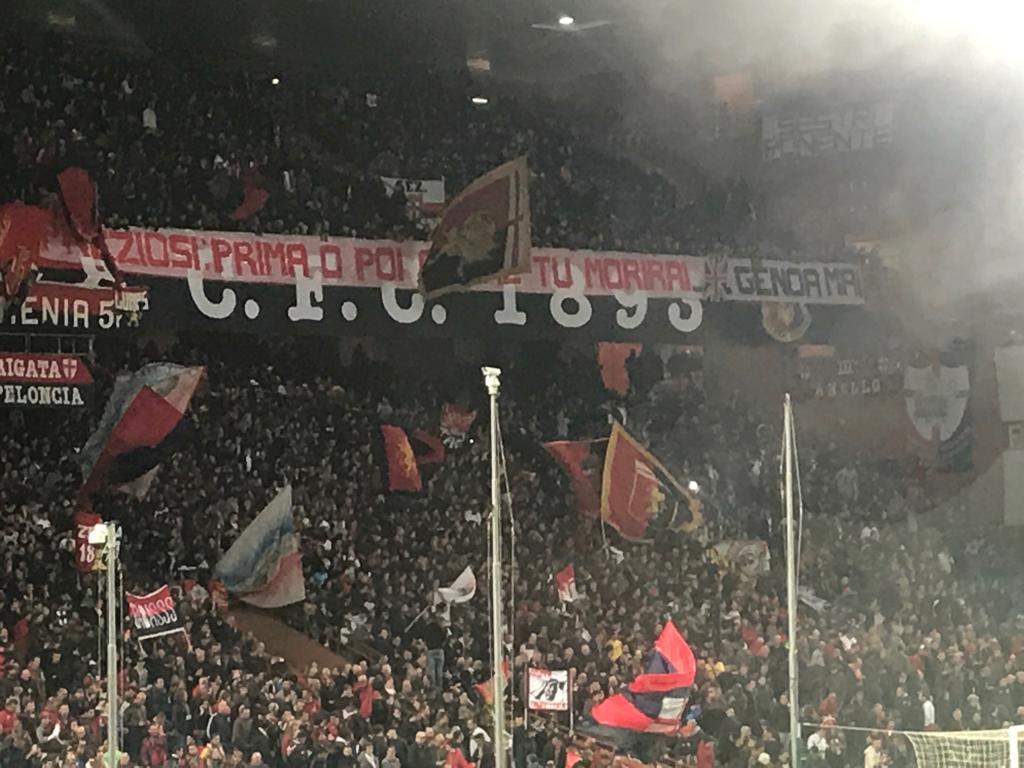 Gli ultras contro il presidente Preziosi, la Digos indaga sullo striscione